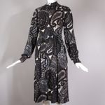 Donald Brooks dark paisley print long Photo 10