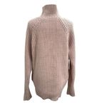 Lululemon Cable Knit Chunky Relaxed Turtleneck Sweater Cozy Baby Pink size 8 Photo 4