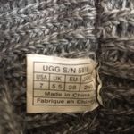 UGG  Australia Women’s Knee High Knit Gray Sheepskin Interior Foldable Sock Boots Photo 9