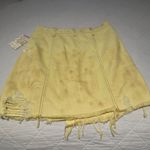 Free People Parker Wrap Butter Cream Distressed Denim Mini Skirt Size 27 New NWT Photo 10