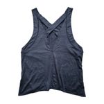 Free People  Movement Womens Tank Top Size Small Gray Criss Cross Loose Fit EUC Photo 1