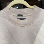 Abercrombie & Fitch Abercrombie soft a&f crewneck oversized sweatshirt pullover beige two tone block Photo 4