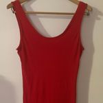 Ambiance Vibrant Red Midi Dress Size L Photo 1