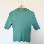 White House | Black Market WHBM Elbow Sleeve Crochet Collar Pullover Sweater Size L Photo 3