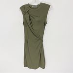 Alexander Wang  Twisted Crepe Jersey Mini Dress in Cargo Size XS Photo 2