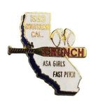 Vintage 1993 Southern California CRUNCH Pin ASA Girls Fast Pitch Softball Photo 0