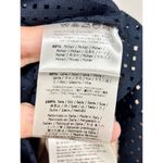 Fendi  Mohair Wool High Rise Perforated Pleated A-Line Midi Skirt Navy Women US 6 Photo 6