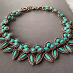 Anthropologie  Turquoise Statement Necklace Photo 0