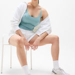 Athleta  Signature Rib Thin Strap Tank Waterloo Blue size XL Photo 0