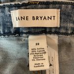 Lane Bryant Women's Signature Fit Cropped Mid Rise Wide Leg Jeans Blue Size 22 Photo 6