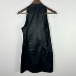 Guess  Collection Dress Womens‎ 6 Black Satin Ruched Sleeveless Edgy Y2K Clubwear Photo 1