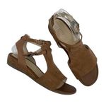 Ecco Sandals Size 38 (US Size 7-7.5) Nubuck Leather Touch 25 Hooded Wedge Comfy Photo 0