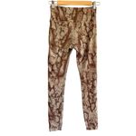 Vimmia Snakeskin Printed Leggings in Brown Tan Size XS Photo 1
