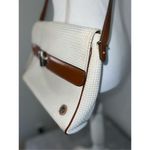 Women’s Woven Italian Crossbody Purse Bag White Photo 1