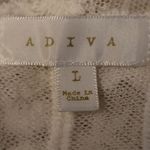 Adiva Lace Duster Kimono Womens Sheer Embroidered Boho Festival Beachy Size L White Size L Photo 4