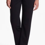 Eileen Fisher Straight Leg Stretch Ponte Pull On Pants In Black Small Petite Photo 0