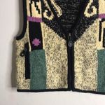 Vintage Jamie sadock zip up cardigan chunky knit vest size medium ladies prep Photo 2
