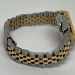 Women classic gold silver tone 30mm case quartz analog adjustable running Photo 6