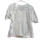 Anthropologie Meadow Rue Web of Lace Top Size M Photo 2