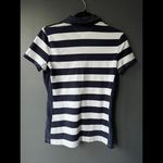 Tommy Hilfiger Navy and White Stripe Polo Shirt size Medium Photo 1