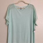 Old Navy NWT  Linen Blend Lace Sleeves Lightweight Top, Size 1X Photo 2