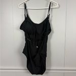 Calvin Klein  Swimwear Black One Piece Cross Strap Back Swimsuit 16 Summer Active Photo 1