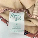 Kona Sol Kona‎ Sol Women’s Mauve/White Floral Side Ruched Ties Swimsuit Size M Photo 10