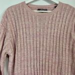 BLANK NYC Women’s Cable Knit Crew Neck Sweater Lilac Mist Size Medium NWT Photo 1