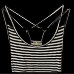 CALIA by Carrie Underwood Black and White Striped Strappy Tunic Tank Top Photo 5