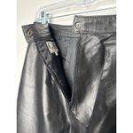 80’s GIII Black Leather Pencil Skirt w/ Snap Slit Closing Back medium Photo 10