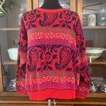 Karen Scott Vintage paisley II Print Sweater Photo 0