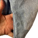 Chico's Embellished Beaded 100% Linen Dress Blue Size 0 US 4 Boho Coastal Photo 7