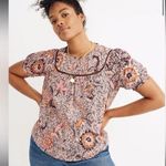 Madewell  - Yoked Puff-Sleeve Top in Bali Blooms Photo 0