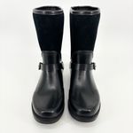 UGG  Sivada Boots Black Waterproof Suede Rubber Size 11 Rain Boots Photo 1