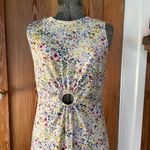 Nanette Lepore Peep Cinch Waist Floral Maxi Dress - Size 6 Photo 1