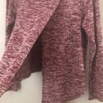 YMF USA Size XL Long Sleeve Cropped Shirt Open Slit Back Bling Vegas Graphic Red Photo 2