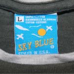 Sky Blue Ladies Vintage Gray T Photo 6