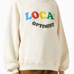 Madhappy  100% Cotton Cream Local Optimist Crewneck Sweater Size Large Photo 0