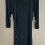 Diane Von Furstenberg  Square Neck 3/4‎ Sleeve Dress in Black Size 10 Photo 0