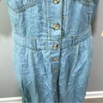 LEAD Denim Jean Union Dress Small Vintage 1977 Photo 5