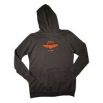 Harley Davidson Black Hoodie Womens Small Orange Bar Shield Graphic Concord NC Photo 1