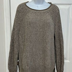 Ellen Tracy  Pullover oatmeal marl color Sweater size large Photo 0