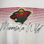 NHL MINNESOTA WILD Green and White 100% organic cotton Hoodie shirt M NWT Size M Photo 1