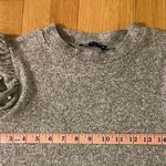 ZARA  soft touch sweater shirt puff shoulder Pearl details Photo 13
