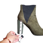 Cape Robbin  Green Suede Bemice Booties Photo 7