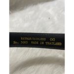 Rayman/Ridless Yellow Snake Print Leather Belt M Made In Thailand Size M Photo 3