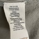 Soft Surroundings  Top Lanai Hoodie Oversized Boxy Cotton Travel Olive Green Photo 14