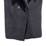 And Now This Teddy Faux Shearling Long Vest Black Women’s Size Medium NWT Photo 1