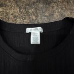 Bozzolo  Ribbed Crop Top Black Photo 1