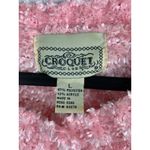 Croquet Club Pink Bouclé Short Sleeve Cardigan Sweater L Size L Photo 1